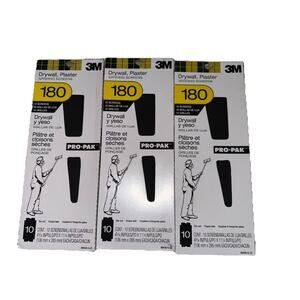 3M 99439-5, 11 x 4-3/16, 180 Grit Pro-Pak Total Of 30 Drywall Sanding Screens